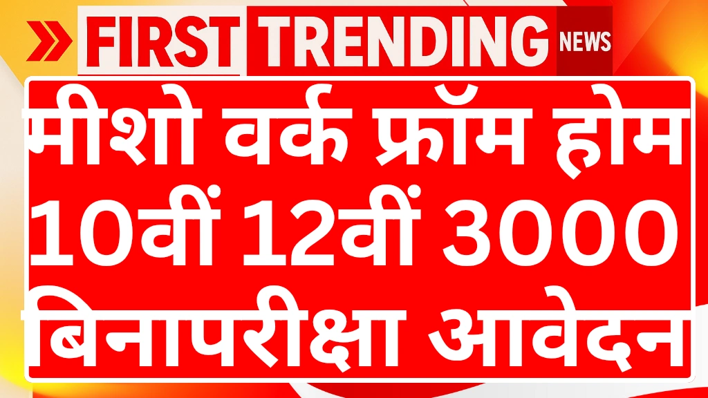 Meesho Work from home jobs 2026